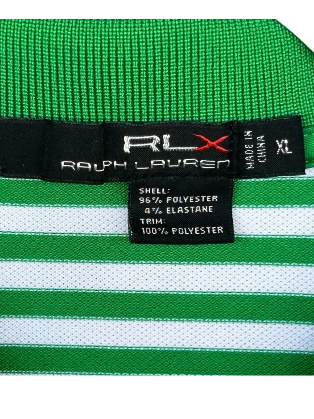 REX Ralph Lauren Stripped Golf Polo Shirt Size XL